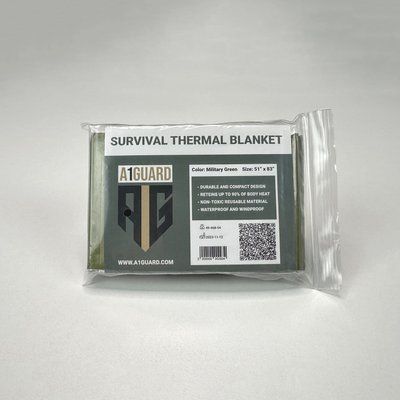 Термоковдра A1G Survival Blanket - OD Green IMP-1764670803-5220 фото