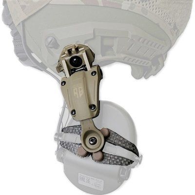Універсальне кріплення для активних навушників на рейки ARC - NeckFlip Helmet Rail Mount Kit 2.0 (TAN) IMP-1764670803-5320 фото