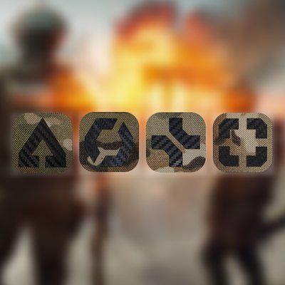 Набір патчів, Battlefield "Assault, Engineer, Support, Recon" - Multicam C000001 фото