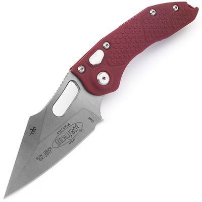 Ніж Microtech Stitch Automatic Polymer (Replica) - Maroon IMP-1764670804-8704 фото