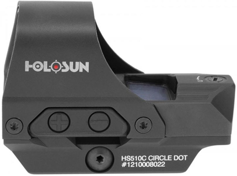 Коліматорний приціл Holosun HS510C 2MOA (red dot) із сонячною батареєю HS510C-RED фото