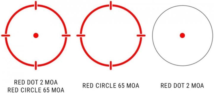 Коліматорний приціл Holosun HS510C 2MOA (red dot) із сонячною батареєю HS510C-RED фото